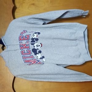 Mens medium disney Mickey mouse grey hoodie used